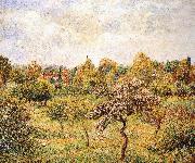 Camille Pissarro The apple trees on the lawn oil